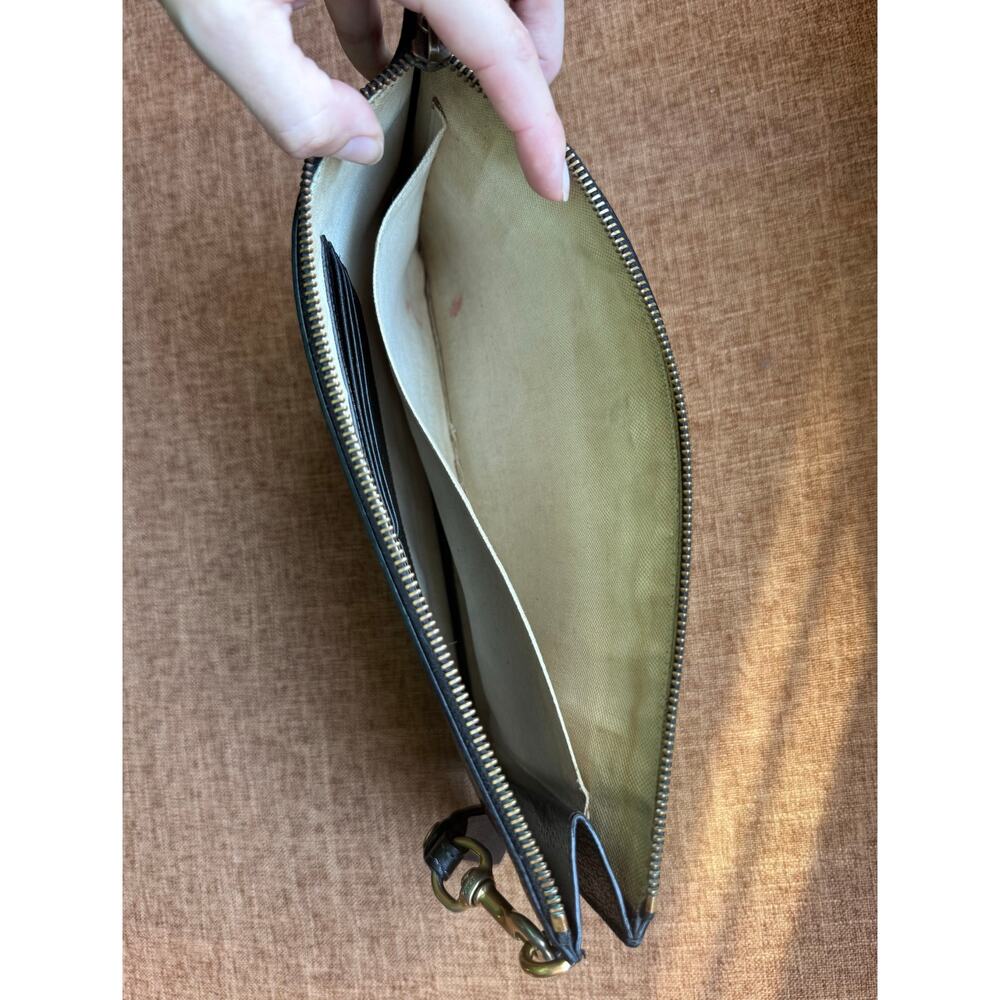 Auth. Gucci GG Marmont Black Leather Pouch Clutch - Picture 14 of 16